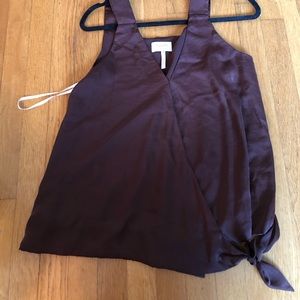 Laundry by Shelli Segal Brown Tank with Side-Tie